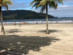 Apartamento em Santos pé na areia